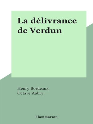 cover image of La délivrance de Verdun